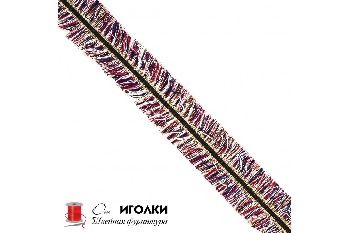 Тесьма Шанель шир.3 см (30 мм) арт.А8-7 цв.комбинированный уп.13,5 м